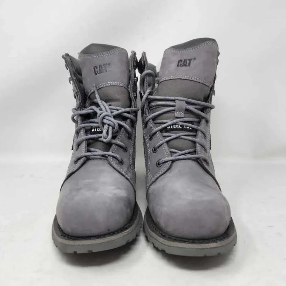 Women's 11 Cat Footwear Caterpillar Echo waterproof steel toe grey work boots - Picture 10 of 15